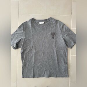 Ami Alexandre Mattiussi Charcoal Short Sleeve Tee